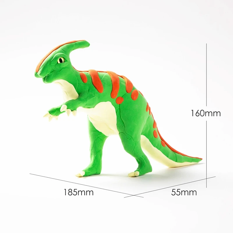 Robud DIY Parasaurolophus глина динозавр действие и Игрушка Рисунок Моделирование глины с 3D