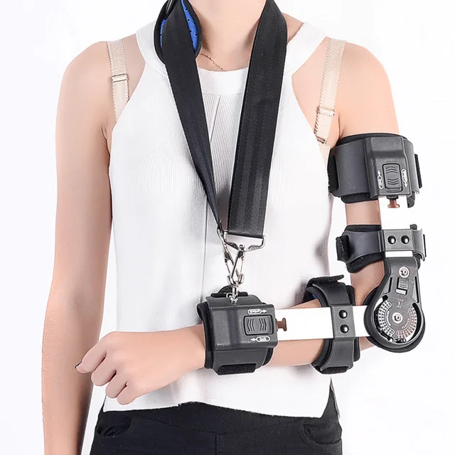 Adjustable elbow joint support brace forearm angle adjustable arm fracture correction strap rehabilitation protector