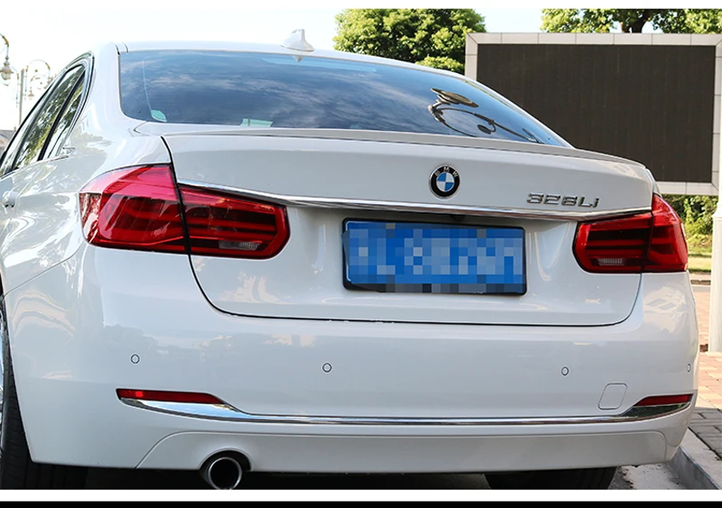 ABS Пластик Неокрашенный задний багажник украшение в виде хвостового крыла для BMW