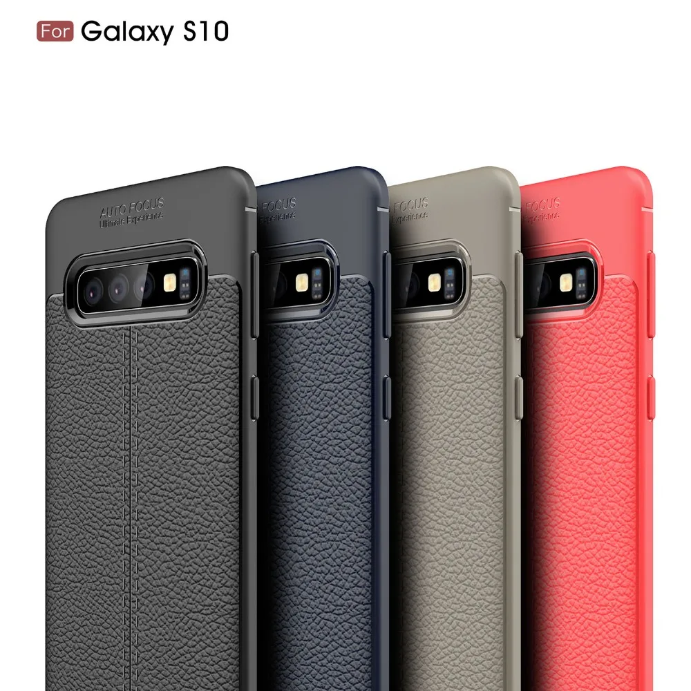 Кожаный мягкий силиконовый чехол из ТПУ для Samsung S10 S9 S8 Plus Galaxy Note 9 8 a8 star J8 J7 J4 2018
