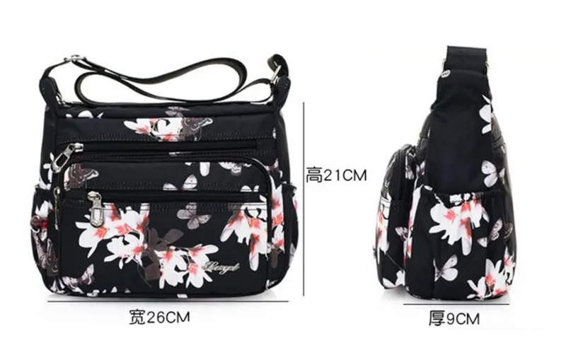 Женская нейлоновая сумка через плечо водонепроницаемая Кроссбоди в стиле ретро