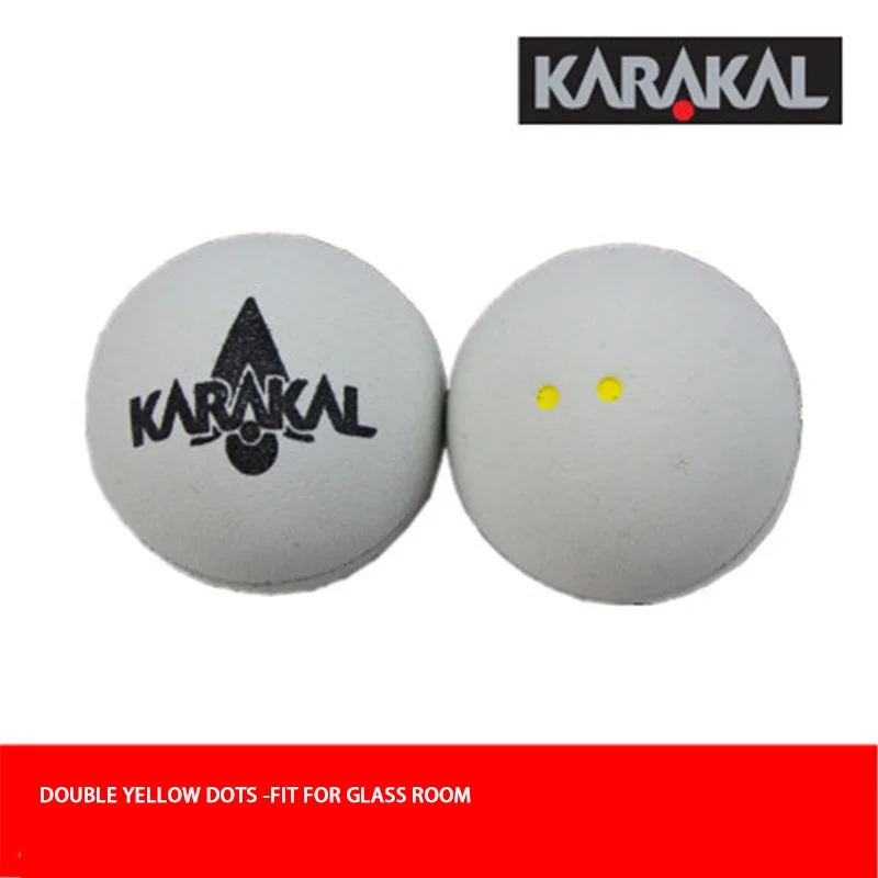 Белый Официальный бренд Karakal профессиональный игрок raquete de squash углеродное обучение новичков bola de Squash Ball - Цвет: Белый