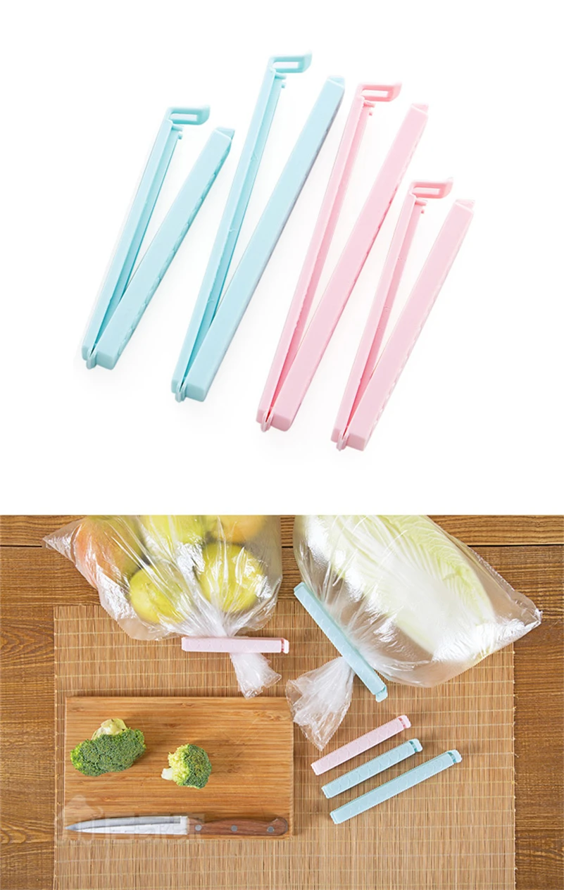 JiangChaoBo 5 шт./лот, упаковка для пищевых продуктов, зажим, зажим для сохранения пищевых продуктов, маленький пластиковый мешок, мешок для закусок, зажим для уплотнения
