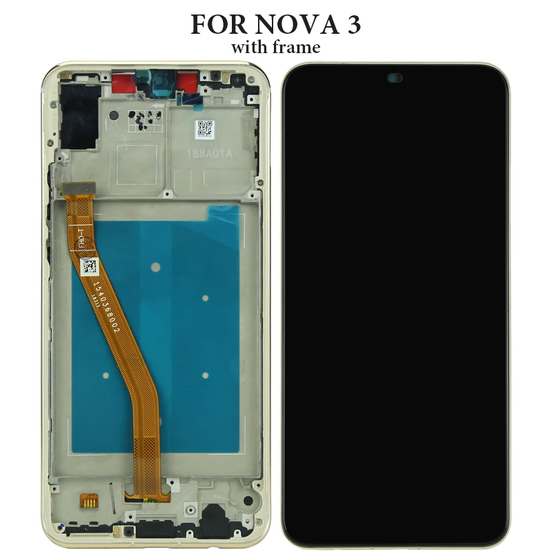 Для huawei Nova 3 3i ЖК-дисплей Дисплей с Сенсорный экран в сборе запасные PAR-AL00 PAR-LX1 PAR-LX1M PAR-LX9 PAR-TL20 INE-LX2