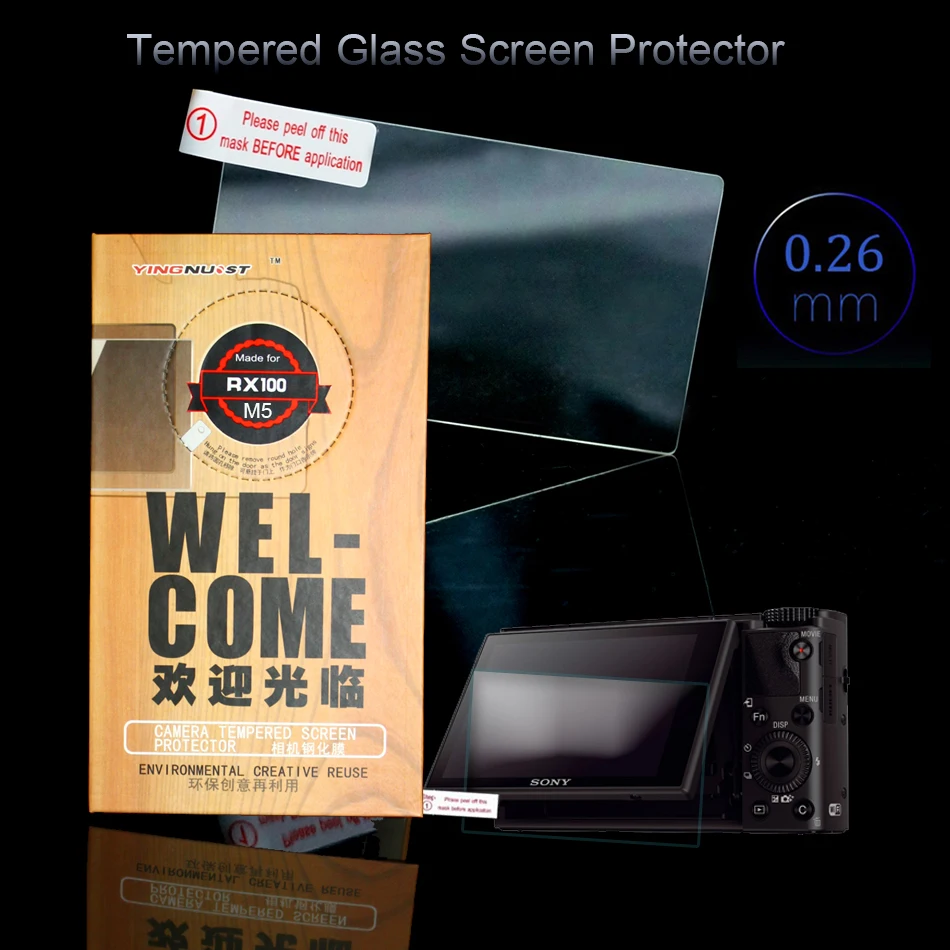 

LCD 3 inch Camera Tempered Glass Protector Screen For SONY RX100 V / M5 / RX100V RX100MV RX100 Mark V Camera Protective Film