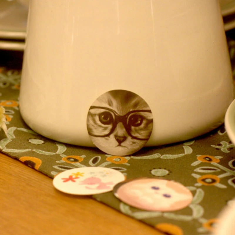 38 шт./кор. милый кот бумажная этикетка стикер s ремесла Декоративные Стикеры для