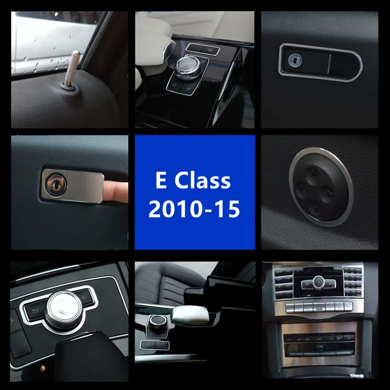 Центральная консоль кондиционер CD панель украшение для Mercedes Benz E класс W212 2010-15 алюминиевый сплав регулировка сиденья круг