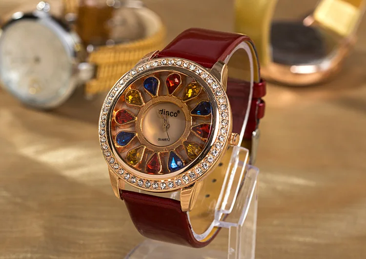 Женщины в алмаз gem кожа часы|watch surveillance|watches golfwatch klein |