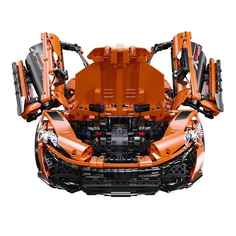 Технические блоки RC P1 гоночный автомобиль техника модель строительные блоки подарки на день рождения для мальчиков Дети дистанционное управление игрушки для детей