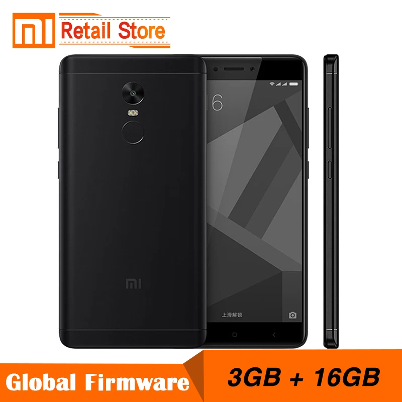 Оригинальный Xiaomi Redmi Note 4X3 ГБ 16 мобильный телефон 4 X Snapdragon 625 восьмиядерный