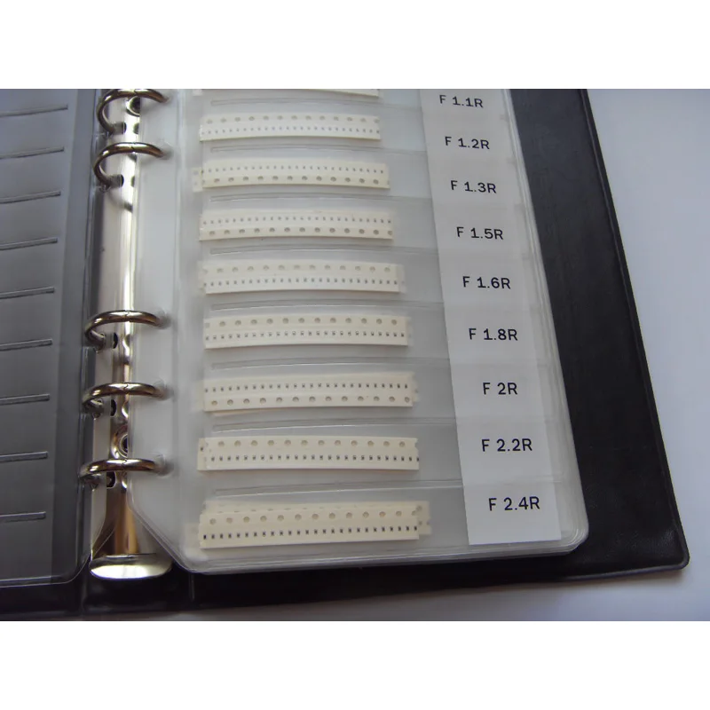 0402 SMD резистор 0R~ 10 м 1% 170 валов x 25 шт = 4250 шт+ конденсатор 80 валов x 25 шт = 2000 шт 0.5пФ~ 1 мкФ образец книги