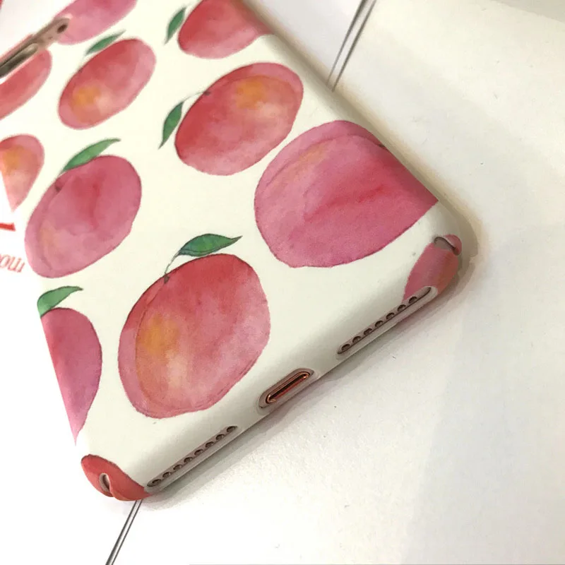 Jiban для IPhone X Kawaii модные милые Летнее платье с героями мультфильмов плоды персика