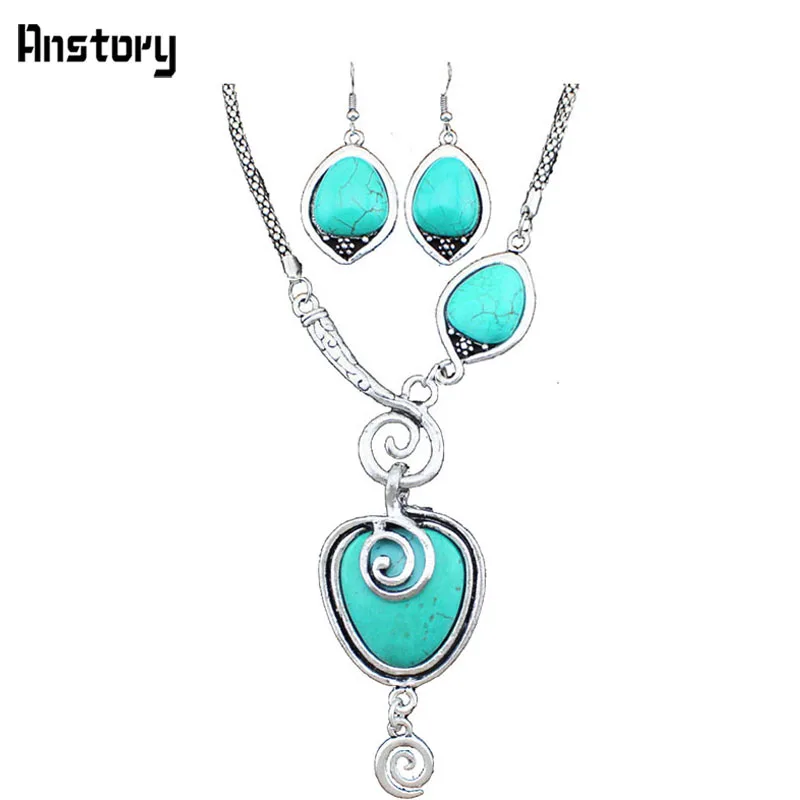 Улитка кулон &quotсердце камня Ювелирные наборы Цепочки и ожерелья Серьги для Для