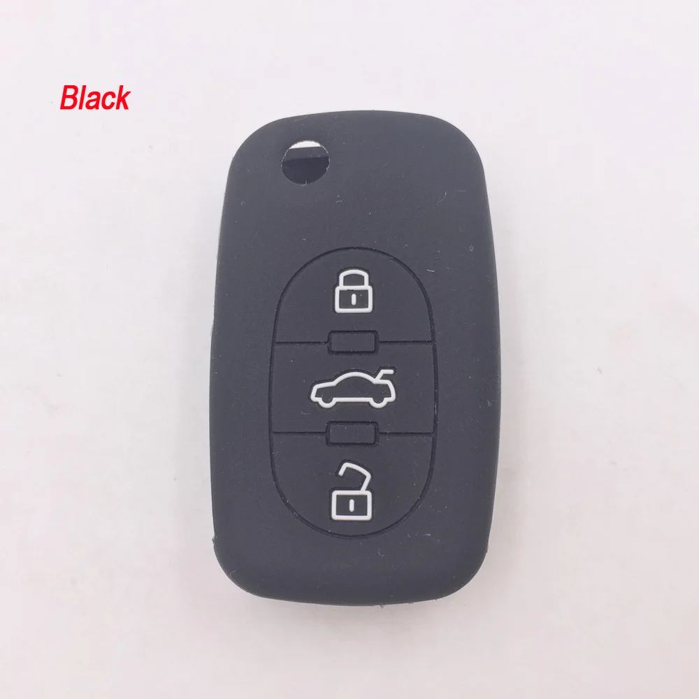 1 шт./лот новый автомобильный силиконовый чехол для брелка Audi A2 A3 A4 A6 A8 TT 3 кнопки