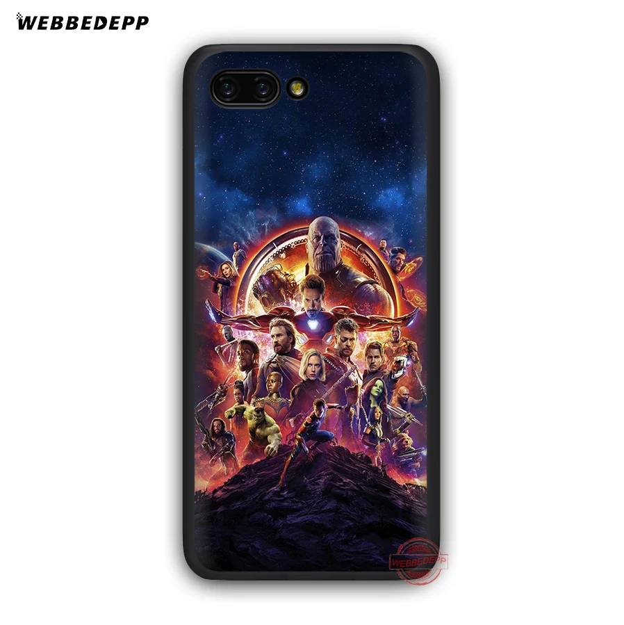 WEBBEDEPP мягкий чехол с капитаном Америка Железным человеком для Honor 20 10 9 9X 8 Lite 8C 8X 7X 7C