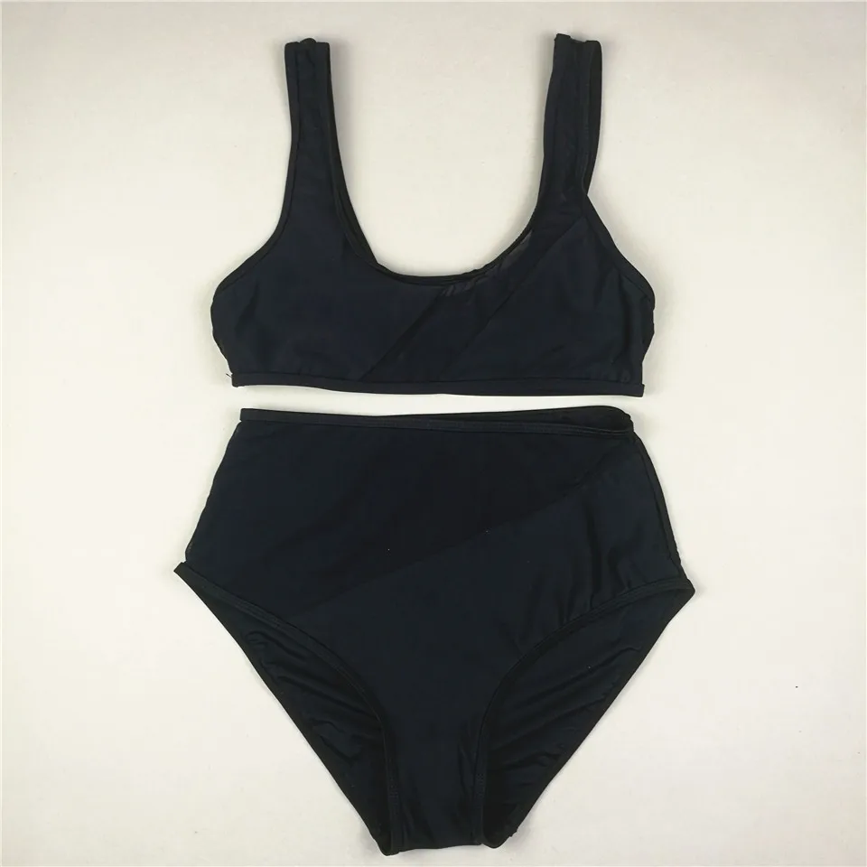 Badpak пикантные сетчатые бикини Высокая Талия mayokini Maillot De Bain Femme 2018 Купальники для