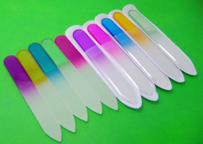 10 шт. стеклянные пилочки для ногтей 3 5 дюйма|glass nail file|nail filenail file buffer |