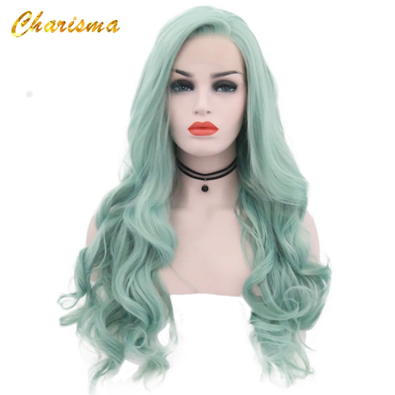 Синтетические парики Charisma Body Wave термостойкие для косплея на кружеве 24 дюйма