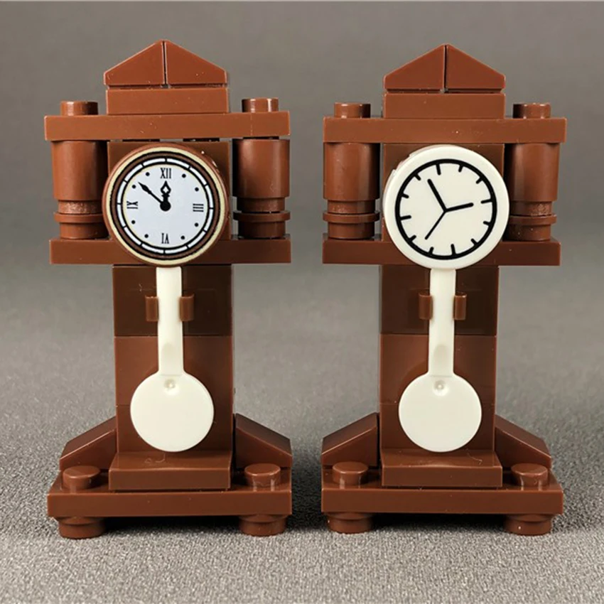 Городской маятниковый винтажный блок часов аксессуары для дома кубики MOC