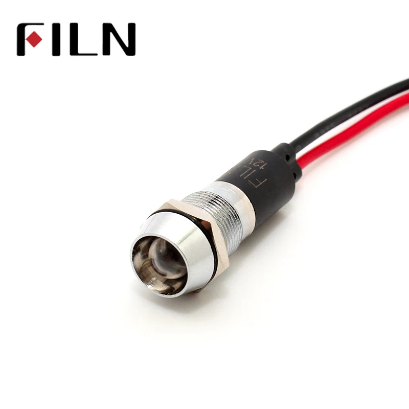 FILN FL1M 12CW 1 12 мм металлический красный зеленый желтый синий белый светодиодный