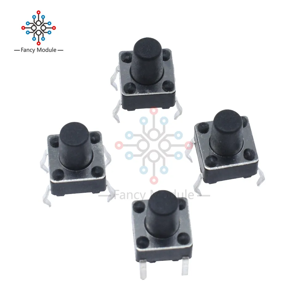 20Pcs Tactile Push Button Switch Tact 6X6X8mm 4-pin DIP | Обустройство дома