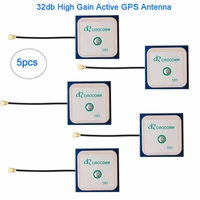 5pcs 32db high gain gps built in ceramic active antenna ipex 1575 42mhz rhcp 25x25x2mm rcmall fz1546