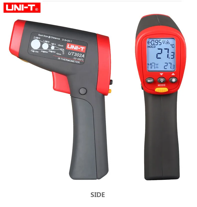 UNI T UT302A UT302C UT302D Бесконтактный цифровой термометр ручной инфракрасный