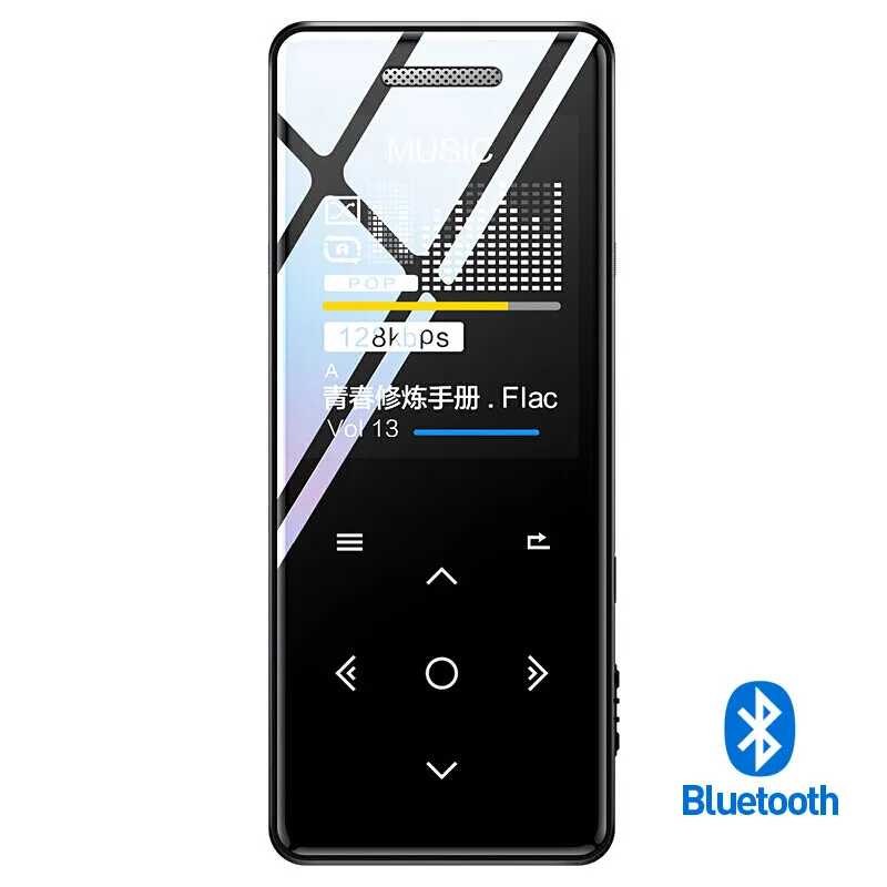 Bluetooth Black Yescool MP3 плеер с bluetooth сенсорными клавишами без потерь HiFi спортивный музыкальный плеер с fm-радио рекордер портативный тонкий walkman 8 16G - Цвет: Bluetooth Black