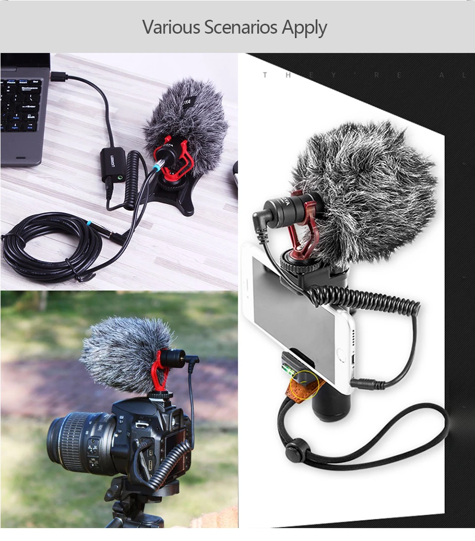 Boya BY-MM1 дробовик видео микрофон Youtube Vlogging Запись микрофон для iPhone HuaWei DJI Osmo ZHIYUN Smooth Q Canon sony DSLR