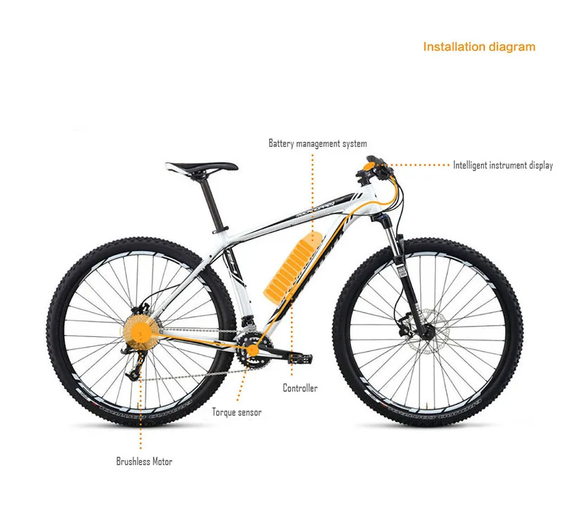 Электрический Bycicle Conversion kit 500 В Вт 36 48 DC шестерни бесщеточный концентратор