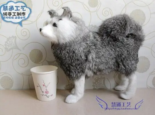Модель животного игрушечная кукла имитация собаки хаски BJD реквизит для