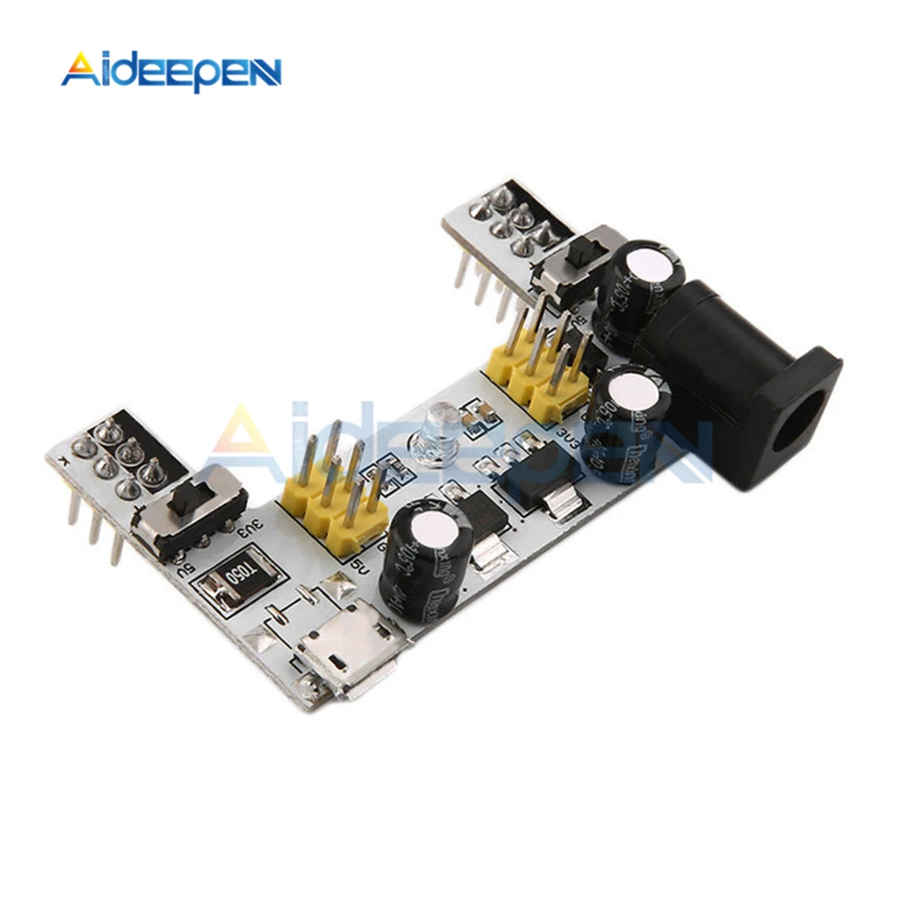 MB-102 Breadboard Power Supply Module MB102 Dedicated 2 Channel DC 7-12V Micro USB Interface | Инструменты