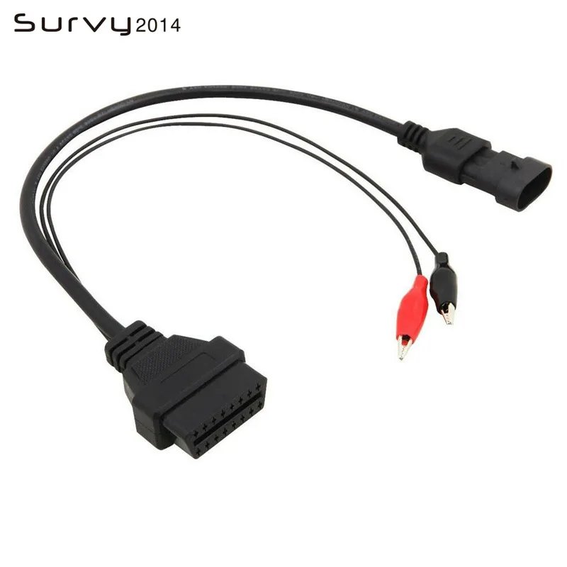 OBD OBD2 для Fiat 3Pin Alfa Lancia до 16Pin кабель адаптер Диагностический 3 Pin разъем Экспресс