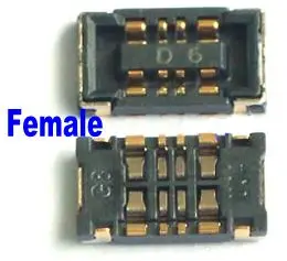 Female 2 шт. FPC для samsung S7 S8 NOTE5 NOTE7 G9300 батарея FPC гибкий кабель женский мужской - Цвет: Female