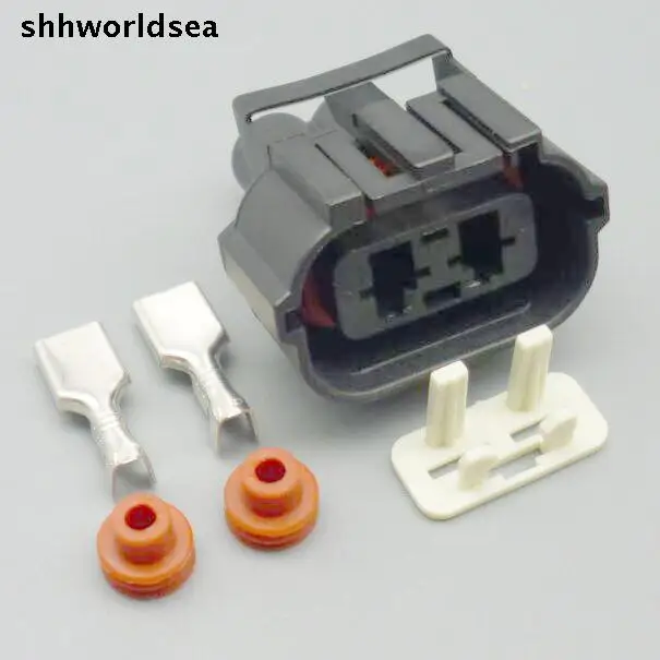 Shhworldsea 5/30/100 комплектов 6 3 мм Электрический 2p женский автомобильный соединитель