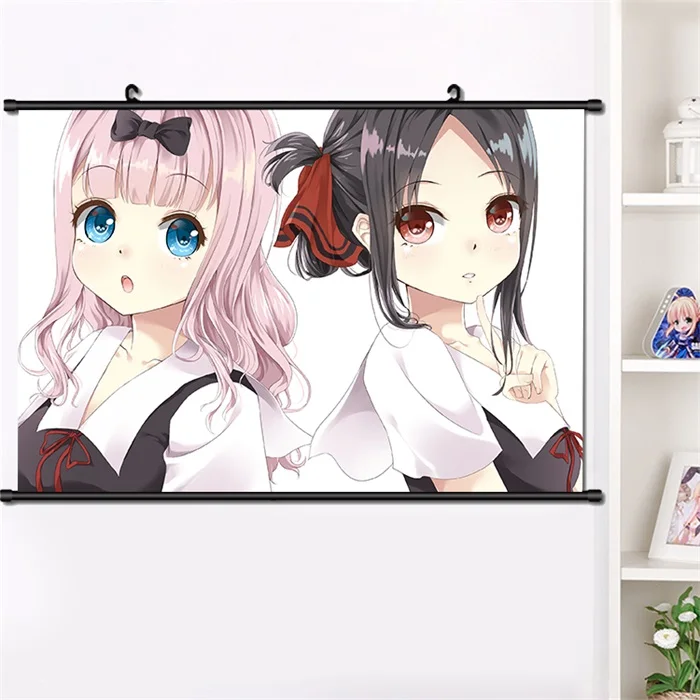 B Японское аниме Kaguya-sama: Love Is War Shinomiya Kaguya настенный Свиток Плакат манга настенные подвесные плакаты украшение дома 40*60 см - Цвет: B