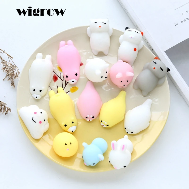 Игрушка для снятия стресса Wigrow Tiny Gift Cute Squishy Mini Animal мягкие силиконовые игрушки