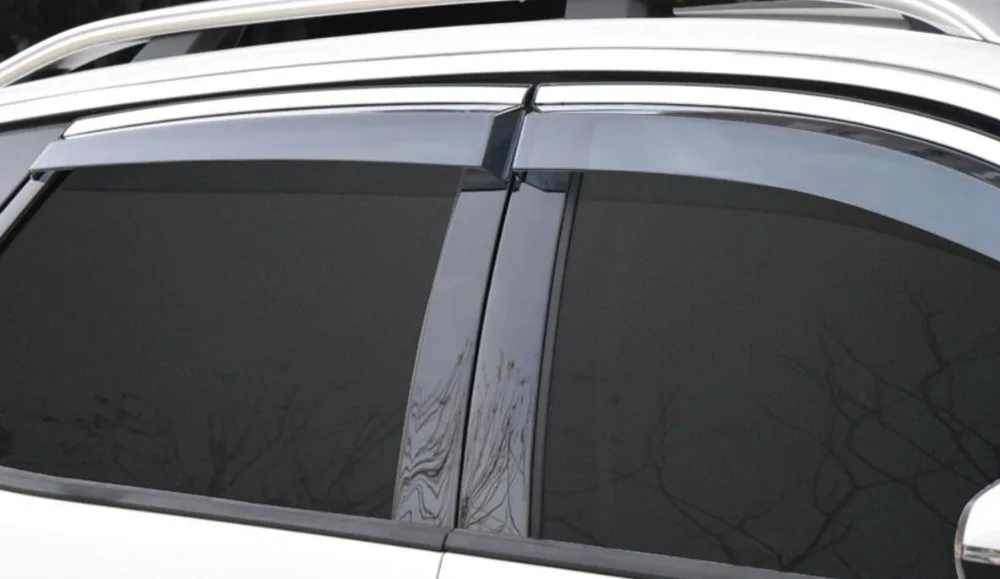 RKAC Custom fit 4 шт оконный козырек дефлектор защита от дождя для Peugeot 4008 2012 2016 внешние