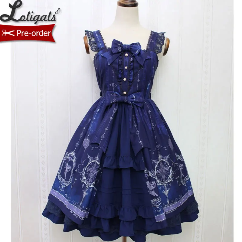 Повседневное платье в стиле &quotЛолита&quot с изображением ангела и Креста|dress alice|dress
