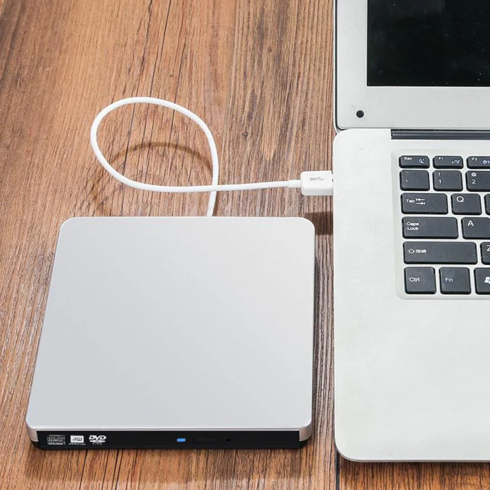 Внешний USB 3,0 DVD RW CD Писатель Привод горелки ридер плеер для портативных ПК