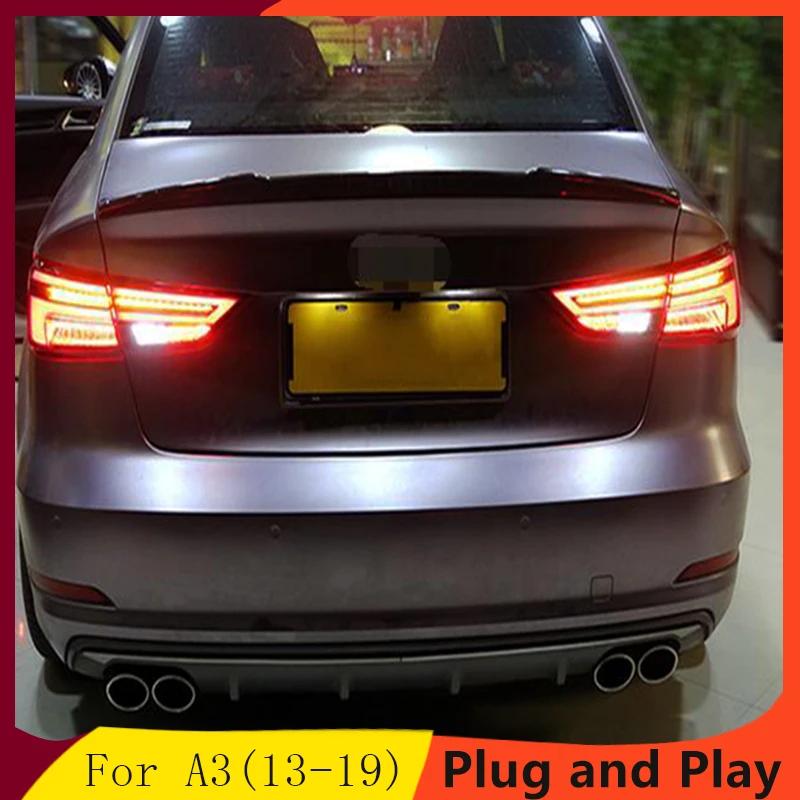 

Car Styling for AUDI A3 Tail Lights 2013-2019 LED Tail Light LED Rear Lamp with Dynamic turn signal