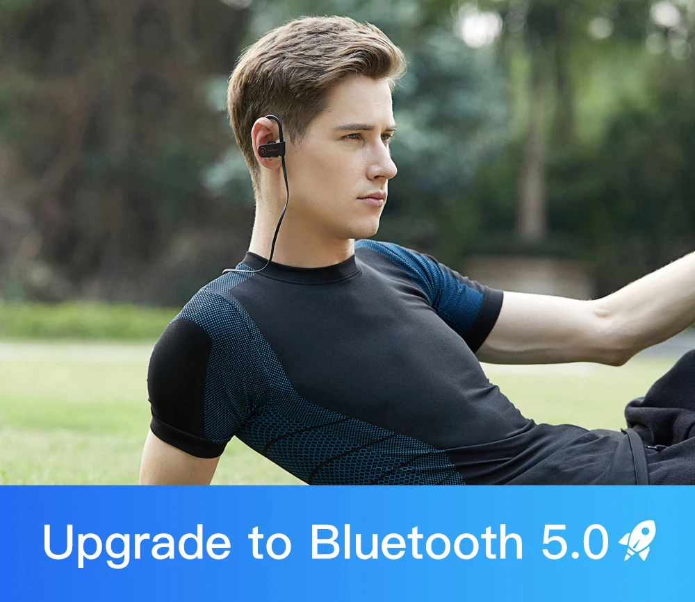 IPX7 водонепроницаемые беспроводные наушники, Bluetooth 5,0, наушники AAC, HiFi, басовые наушники, спортивные, для бега, Heatset, с микрофоном, для смартфонов