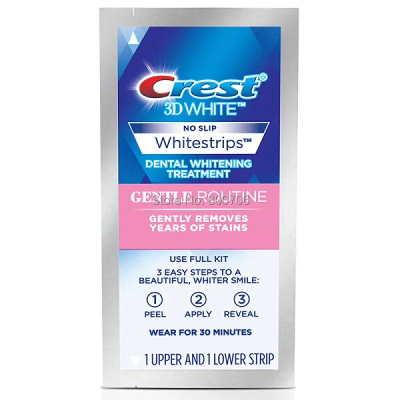 Гребень 3D Whitestrips нежный регулярное отбеливание|3d whitestrips|crest 3d whitestripescrest |