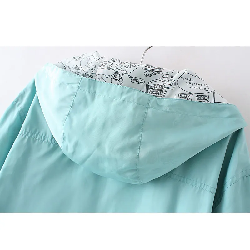 

2017 spring new women's wear coat student spring and autumn han edition college wind loose long sleeve jacket