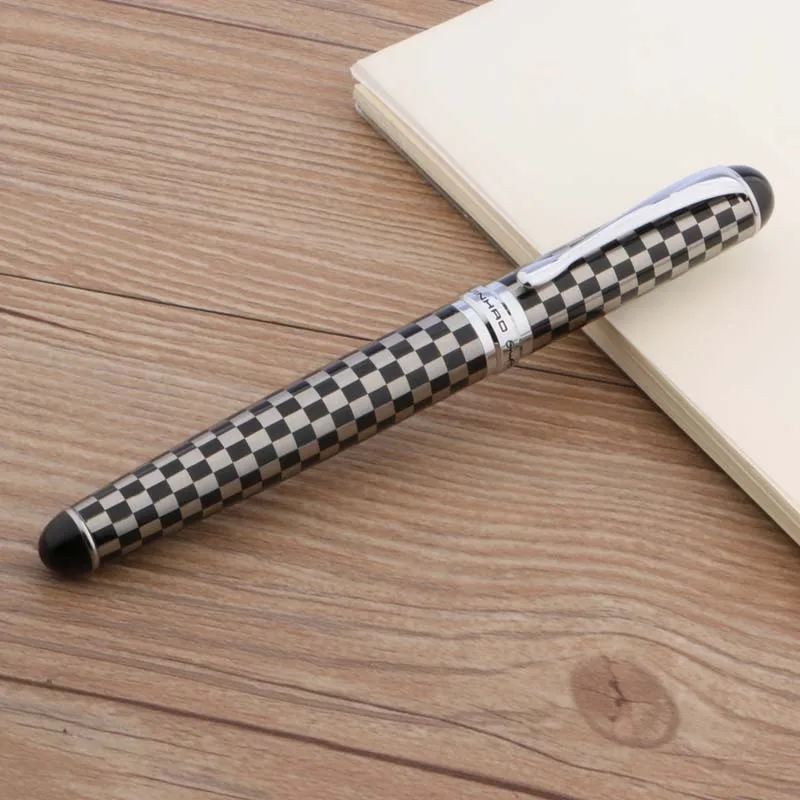 Jinhao 750 черно-белая шахматная доска Средний Перо авторучка | Канцтовары для офиса и