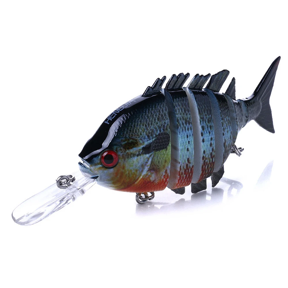Lixada 10 см/12 г рыболовная Реалистичная приманка 6 Соединенных секций Swimbait Crankbait