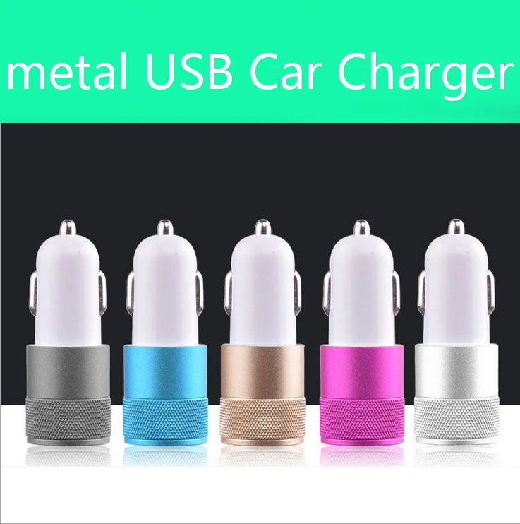 Лучший металлический двойной USB порт автомобильное зарядное устройство
