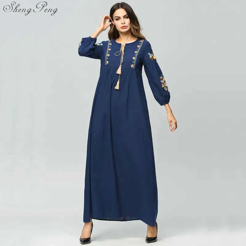 Женские длинные платья Abaya модная женская одежда в мусульманском стиле