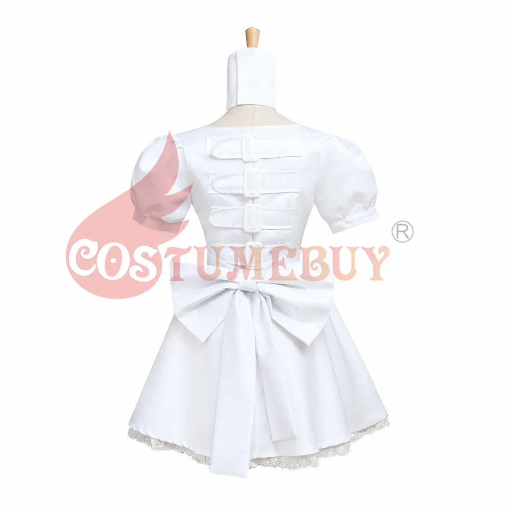 Costumebuy игры Косплей «Алиса: безумие возвращается Принцесса Белый Алиса Косплей Костюм Алисы официантка, горничная Платье вечерние костюмы на Хэллоуин
