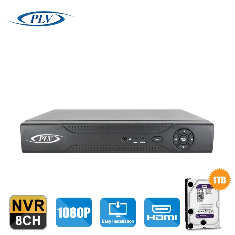 Onvif H.264 P2P Высокое разрешение мини 1080 P Full HD 8CH 4CH сети видео Регистраторы NVR IP для